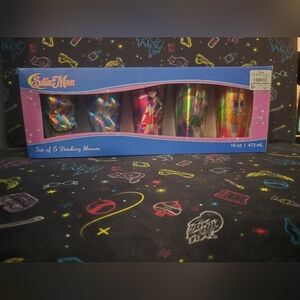 Sailor moon 5 piece glass set